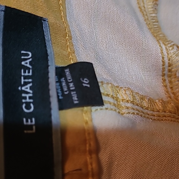 Mustard yellow LeChateau pants size 16 - Picture 4 of 6